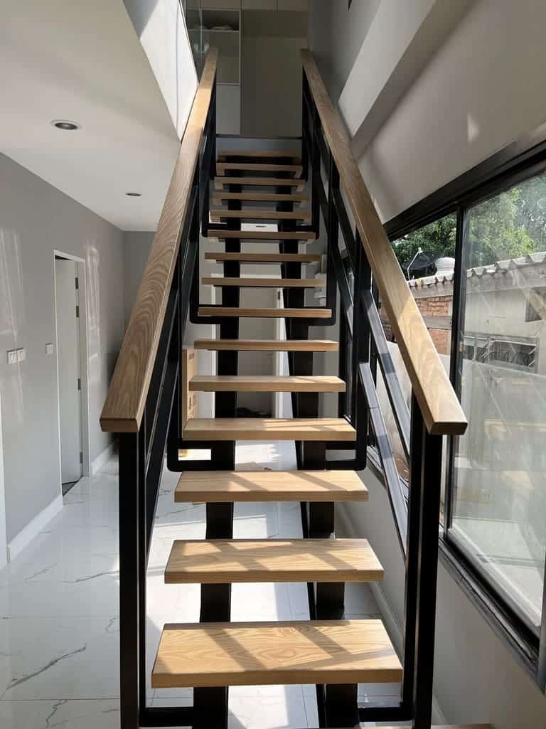 ตัวอย่างบันไดไม้แอชประสาน 3